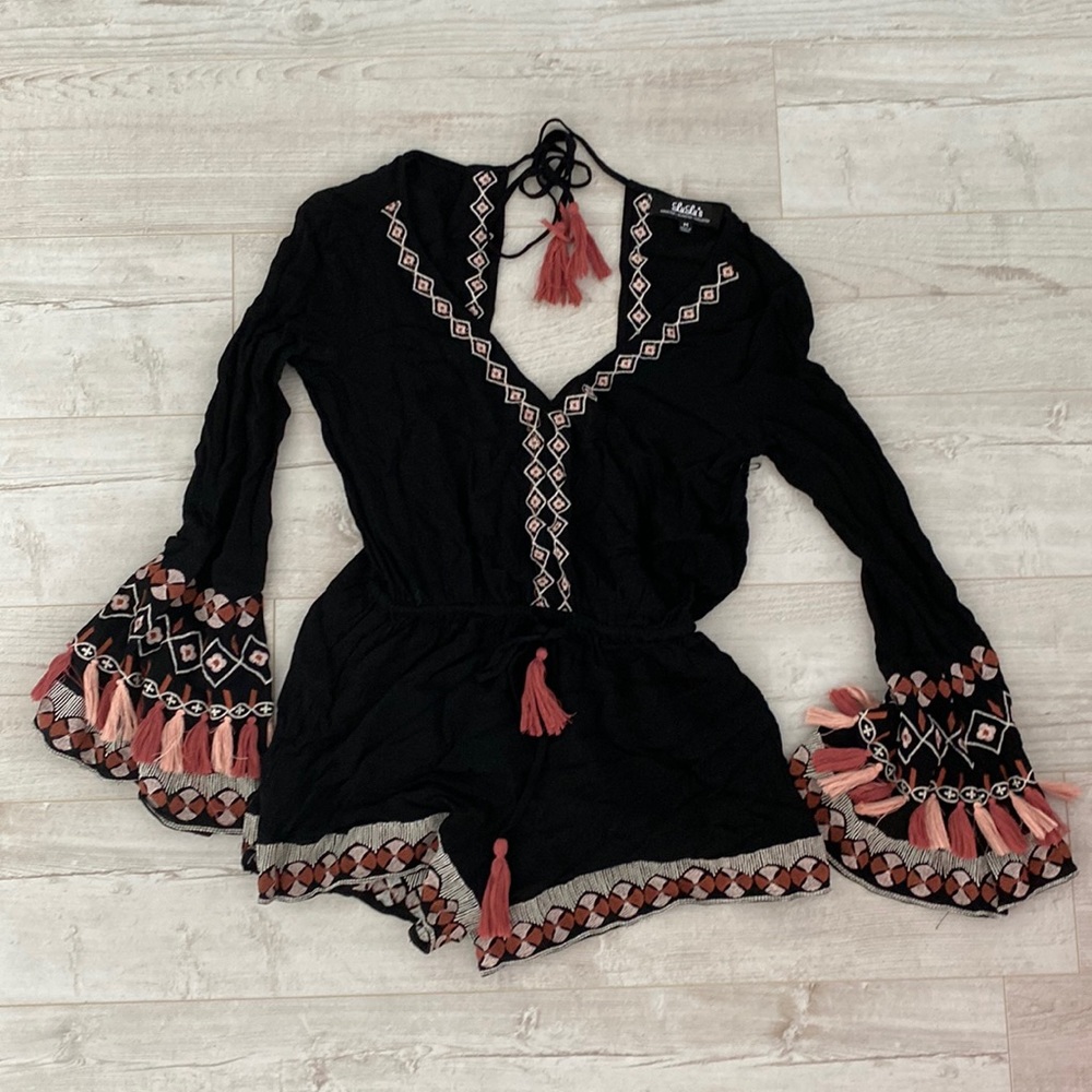 Lulus Black Festival Romper